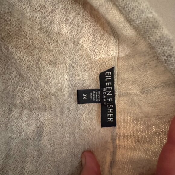 Eileen Fisher Alpaca-blend Cardigan - 3X Repaired - Picture 2 of 6
